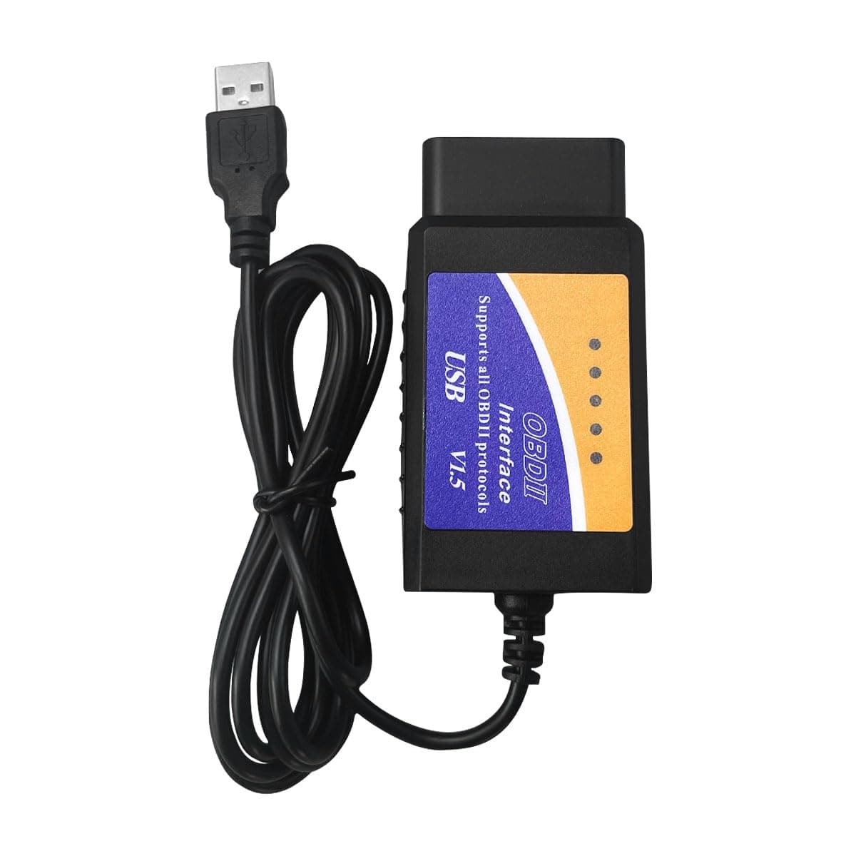 ELM327 OBD2 USB Adapter, Diagnostic Coding Tool for Ford Lincoln Mazda Mercury Vehicles, ELMconfig Scanner OBDII Scan Tool with MS-CAN/HS-CAN Switch for Windows