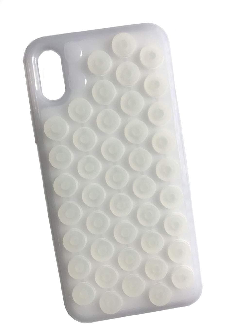 hhyct iPhone Xs case Funny Popping Decompression Bubble Wrap Back Soft Silicone Case Cover for iPhone X 5.8 Inch (White)