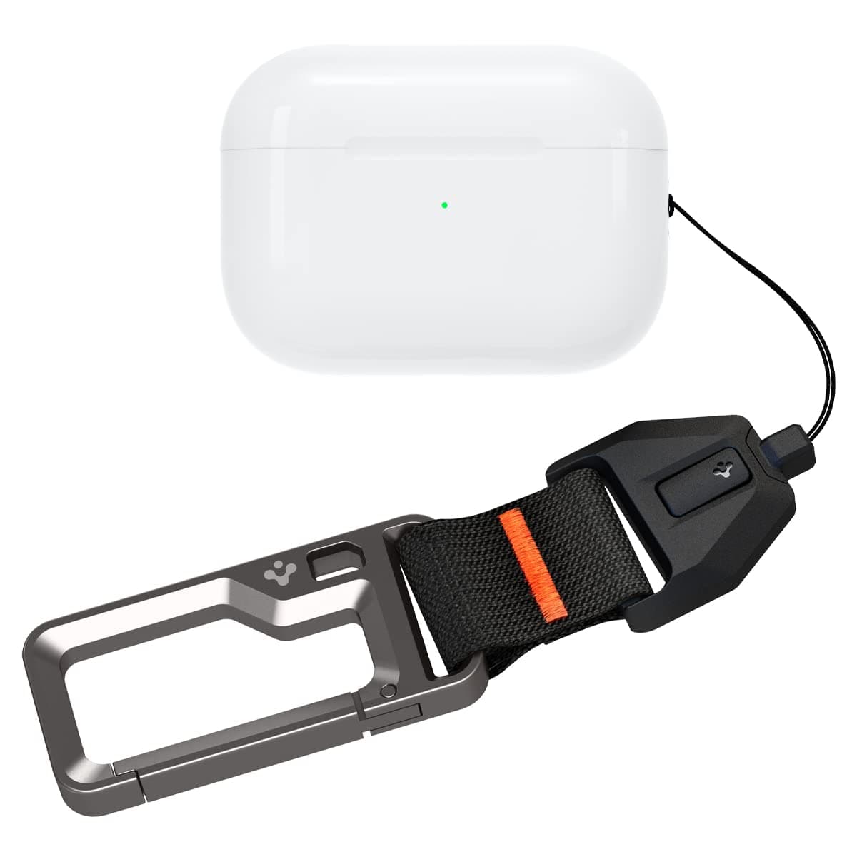 Spigen for AirPods Pro 3 Lanyard, AirPods Pro 2 Lanyard, Carabiner Included Designed for AirPods Pro 3rd Generation Case (2025) and AIrPods Pro 2nd Generation Case (2022/2023) - Black