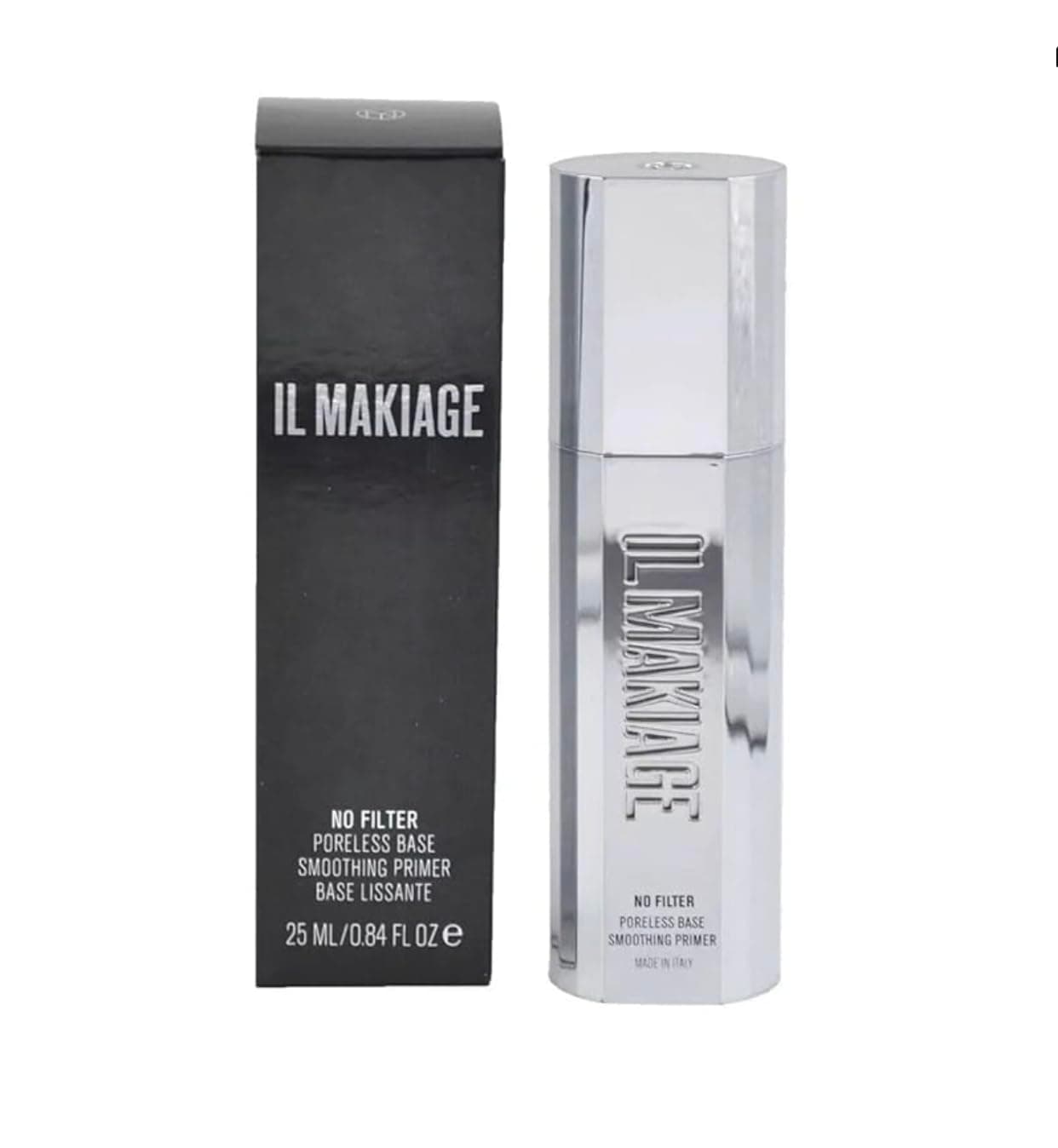 Il Makiage No Filter Poreless Base Smoothing Primer - 30ml / 1.0 fl oz Perfecting Primer for Pores, Flawless Finish, Long-Lasting Makeup Base, White