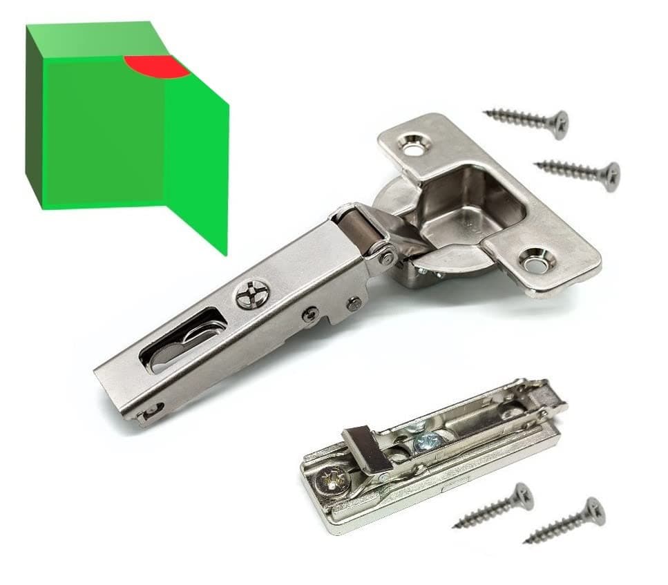 Wilice Universal Hinge with 110° Opening Standard Application (Self-Closing Shot, Neck:0 Base H02 V. Wood)