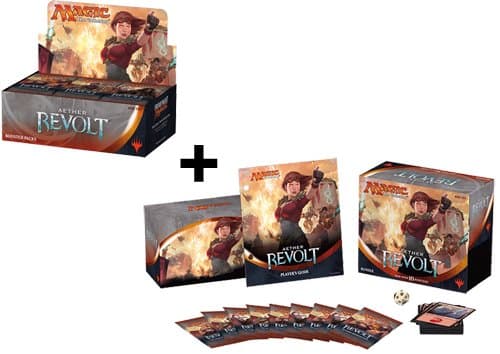 Magic The Gathering Aether Revolt Booster Box + Bundle Fat Pack Combo! AER MTG