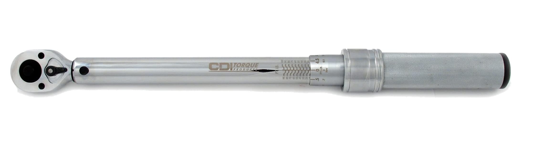 CDI 3/8 Inch Drive Adjustable Click Torque Wrench, Range 30-250 In Lbs / 4-27.7 Nm (2502MRMH)