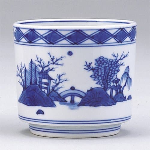 With fire input dyed Sansui fire input R9.6 x H8.6cm Takano Akira Ami Kami-bakoIri