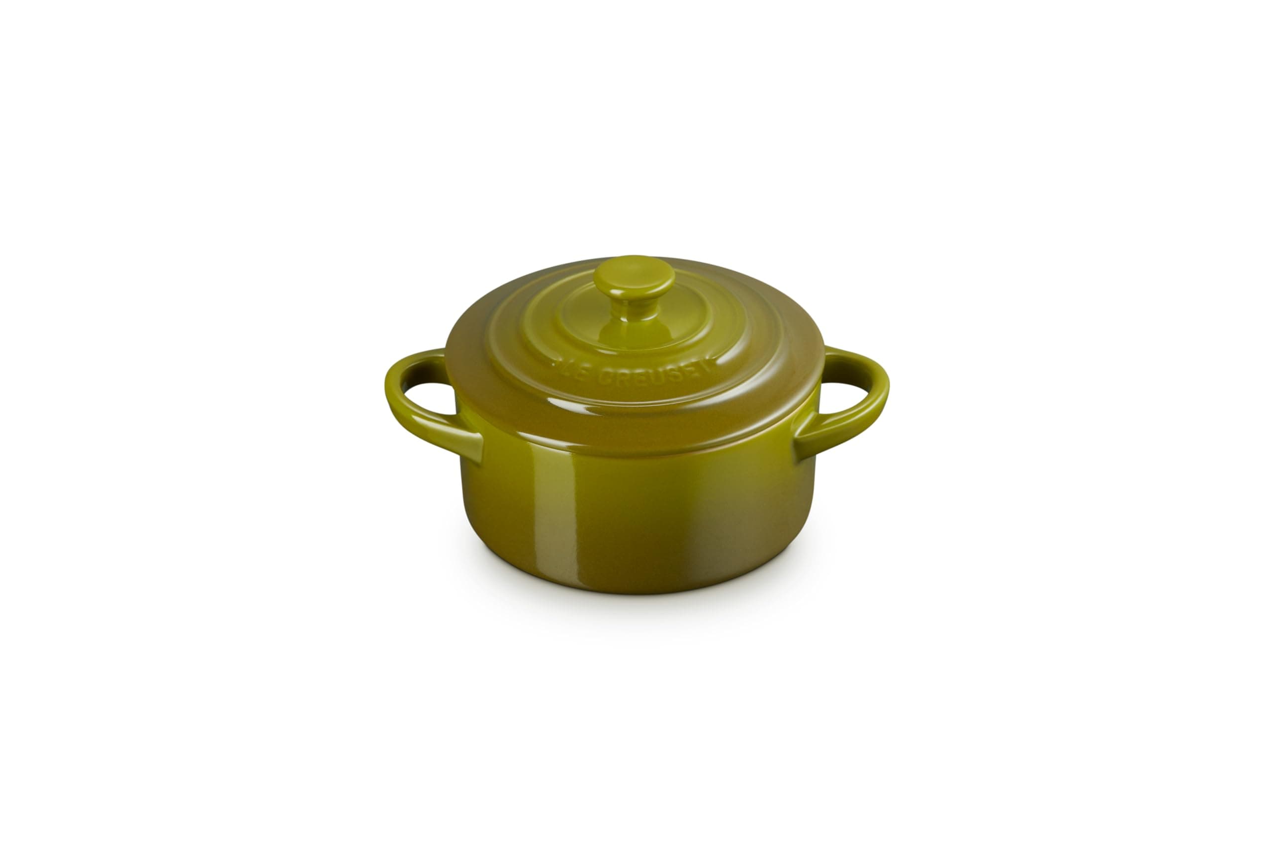 Le Creuset Stoneware Mini Round Cocotte, 8 oz., Olive