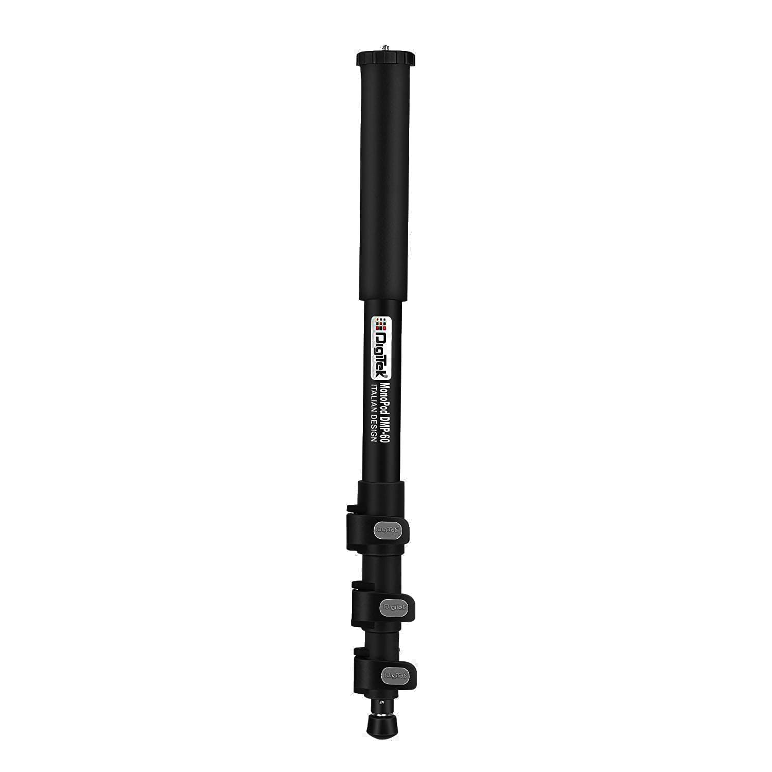 DIGITEK® (DMP 60N) Professional Monopod with 4 Extendable Sections & Dual Mount Thread Adapter (1/4inch and 3/8inch), Load Upto: 5 kgs, Max. Operating Height: 5.15 Feet (Black)