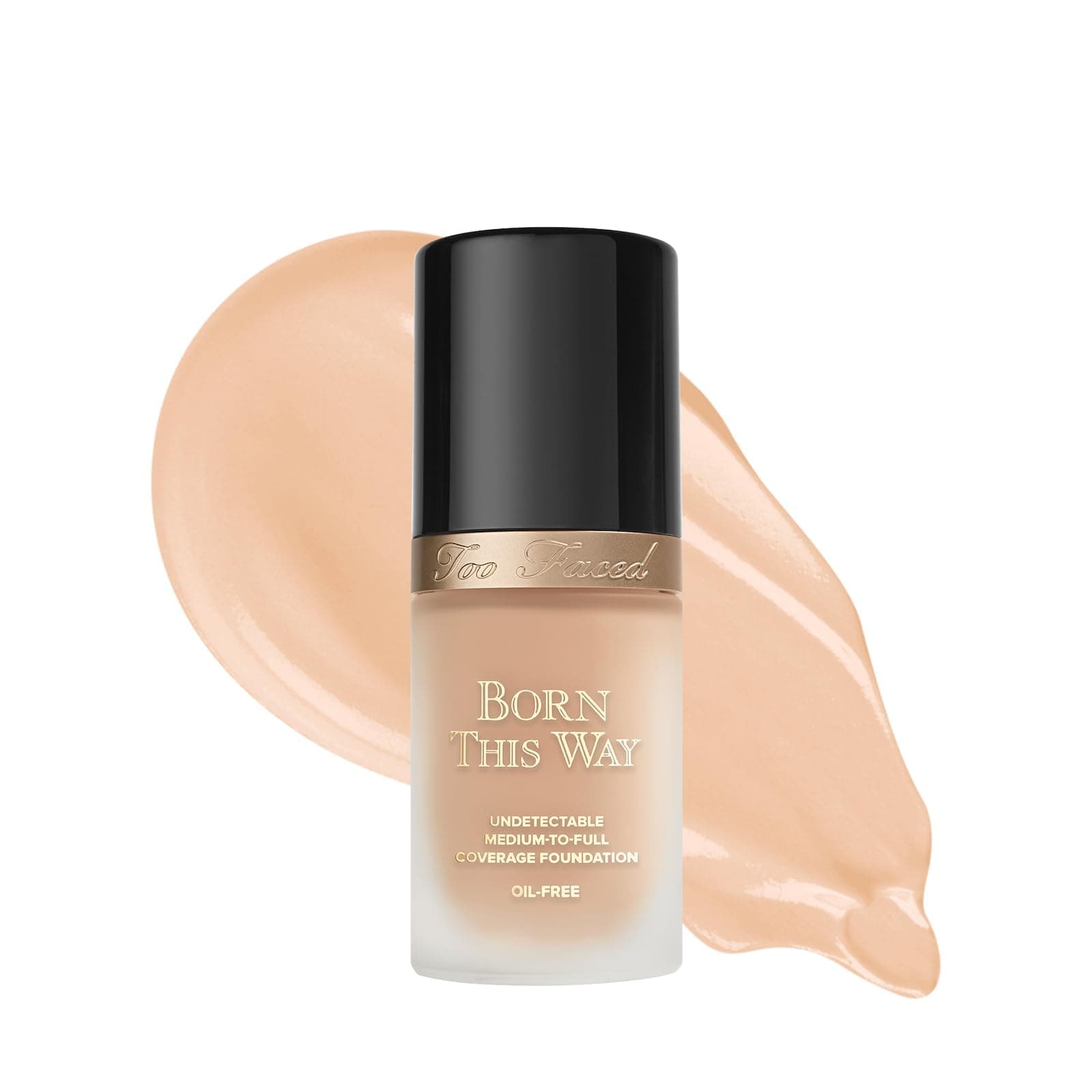 Too Faced Born This Way Undetectable Medium-To-Full Coverage Foundation Almond, 1 Count (Pack of 1)