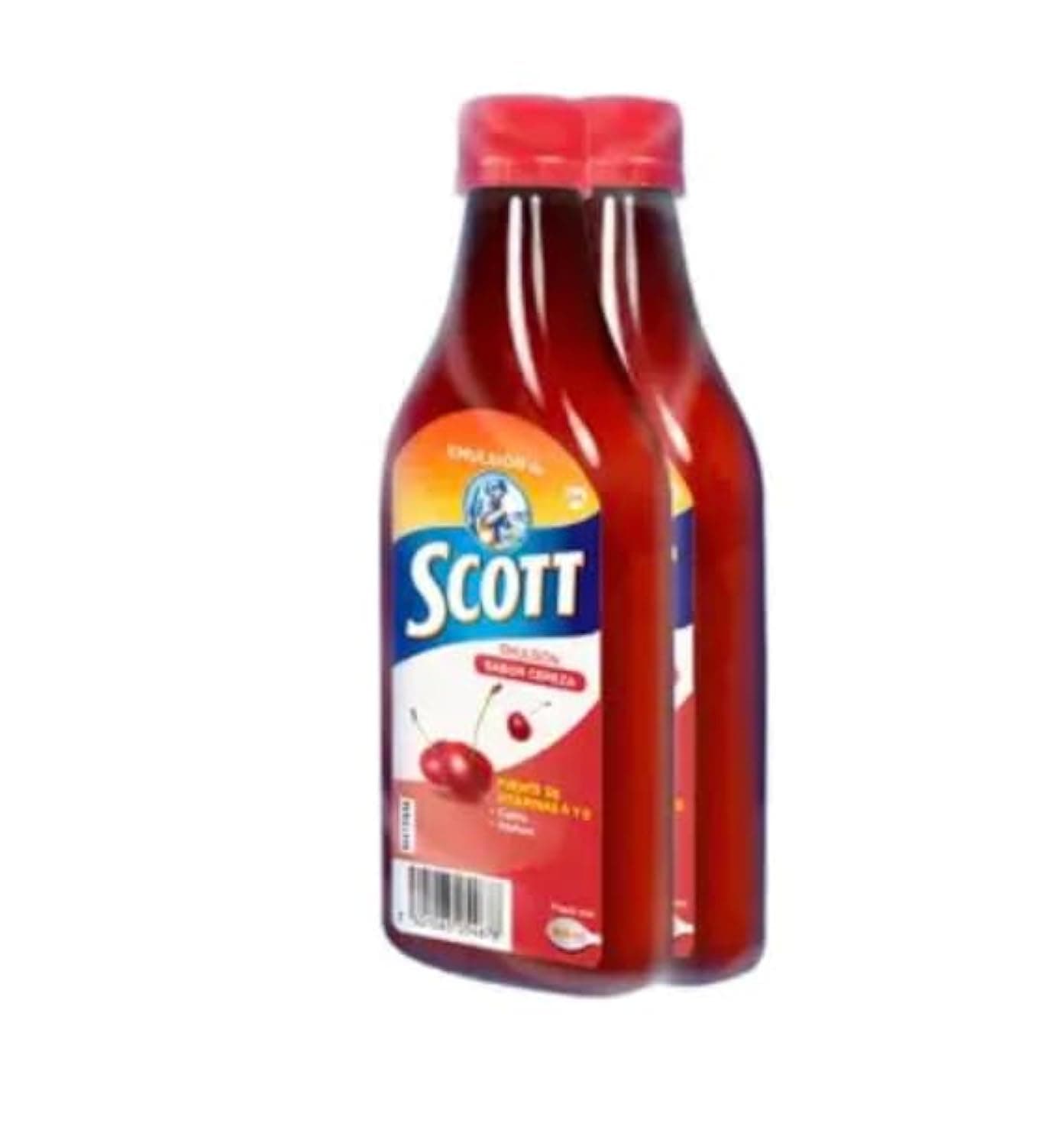 Multivitamínico Scott, 2 Pack de 400 ml c/u, Sabor Cereza