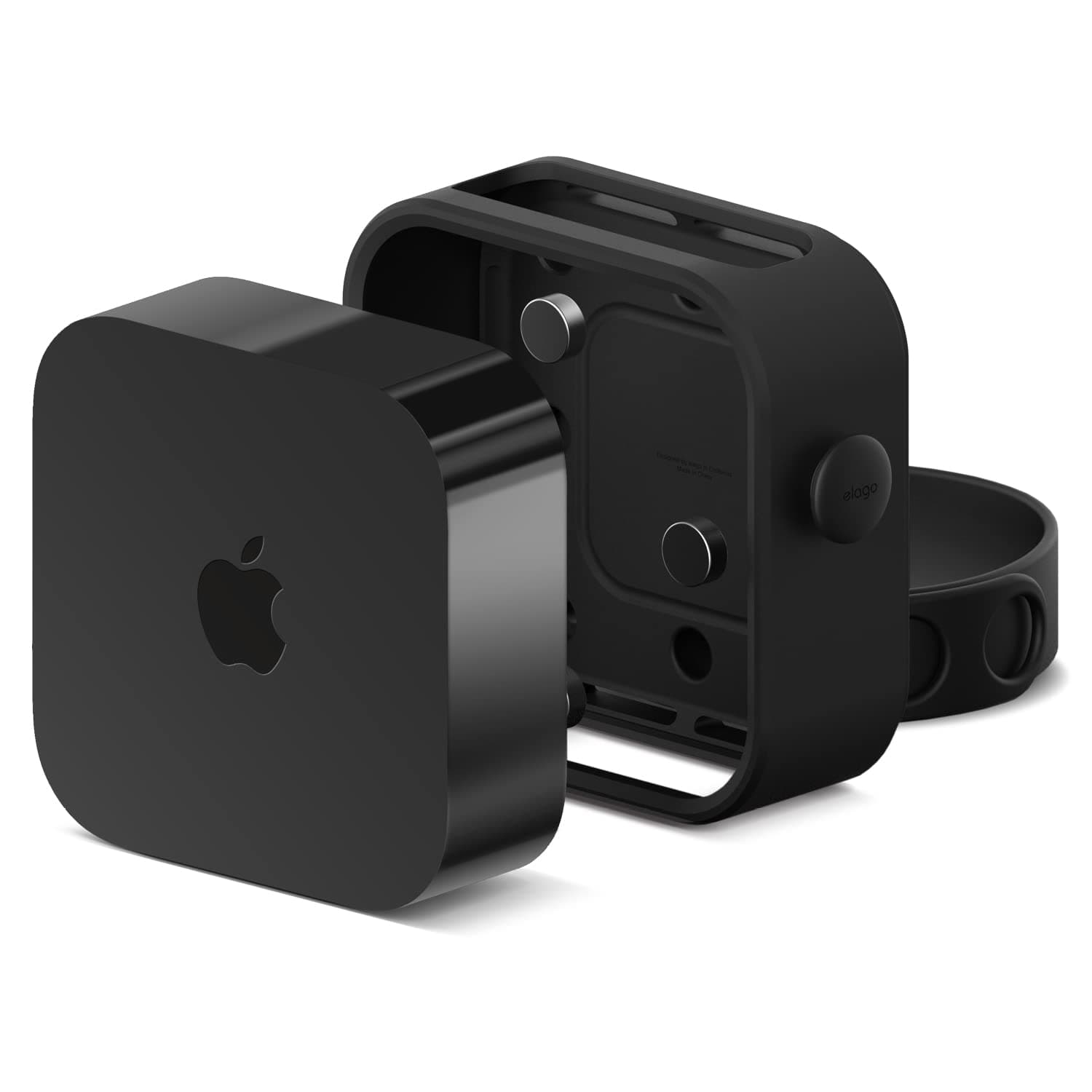 Apple TV Mount 4k 3rd Generation- 3 Mount Options (Magnet, Hang, Screw), Compatible with 2022 Apple TV 4K 3rd Generation/Fit Size, Prevents overheating