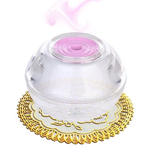 Mini Portable Ultrasonic Cool Mist Humidifier, Mist Diffuser,100ML Capacity,Automatic Shut-off,and Night Light Function,USB Cable and Extra Adapter to Plug into AC/DC(Pink)