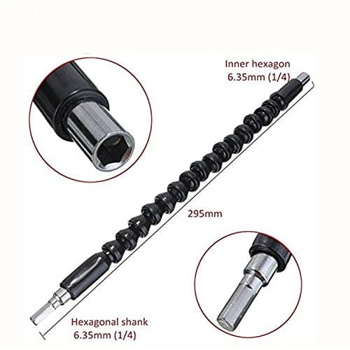 Cobra Bit Screwdriver Flexible Set Bit Shaft Driver Drill Precision Tool Bits Repair Link Extention Extension Connecting Piece Flex 295mm