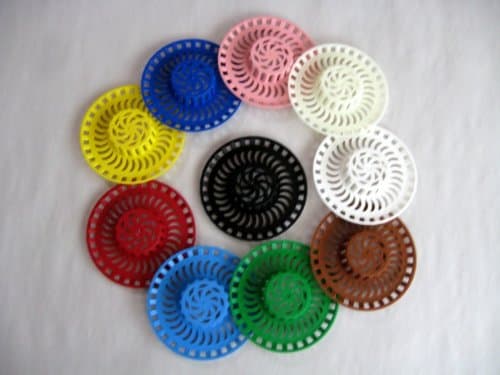 10 Pack Siroflex Sink Strainers - Assorted Colors