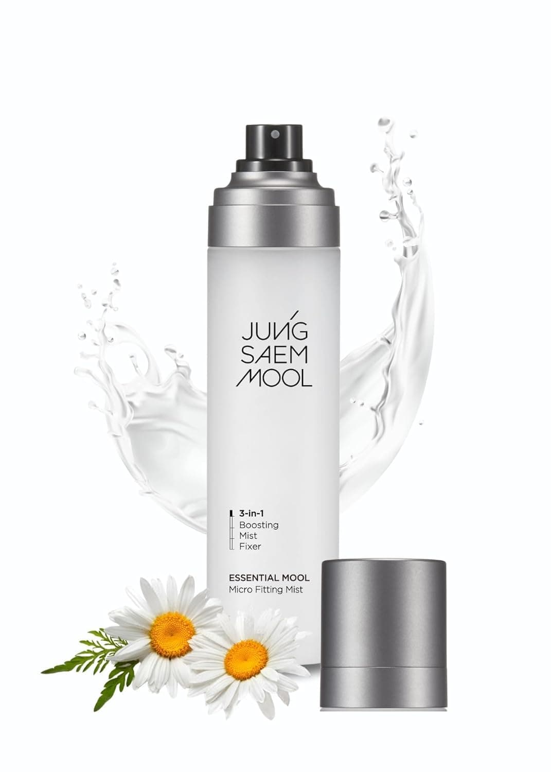- JUNG SAEM MOOL Essential Mool Micro Fitting Mist | Micro-Fine Setting Spray for Makeup & Hydrating Primer for Face with Thermal Spring Water, Long-Lasting Fix & Dewy Finish, Korean Makeup (4.06 Fl Oz)