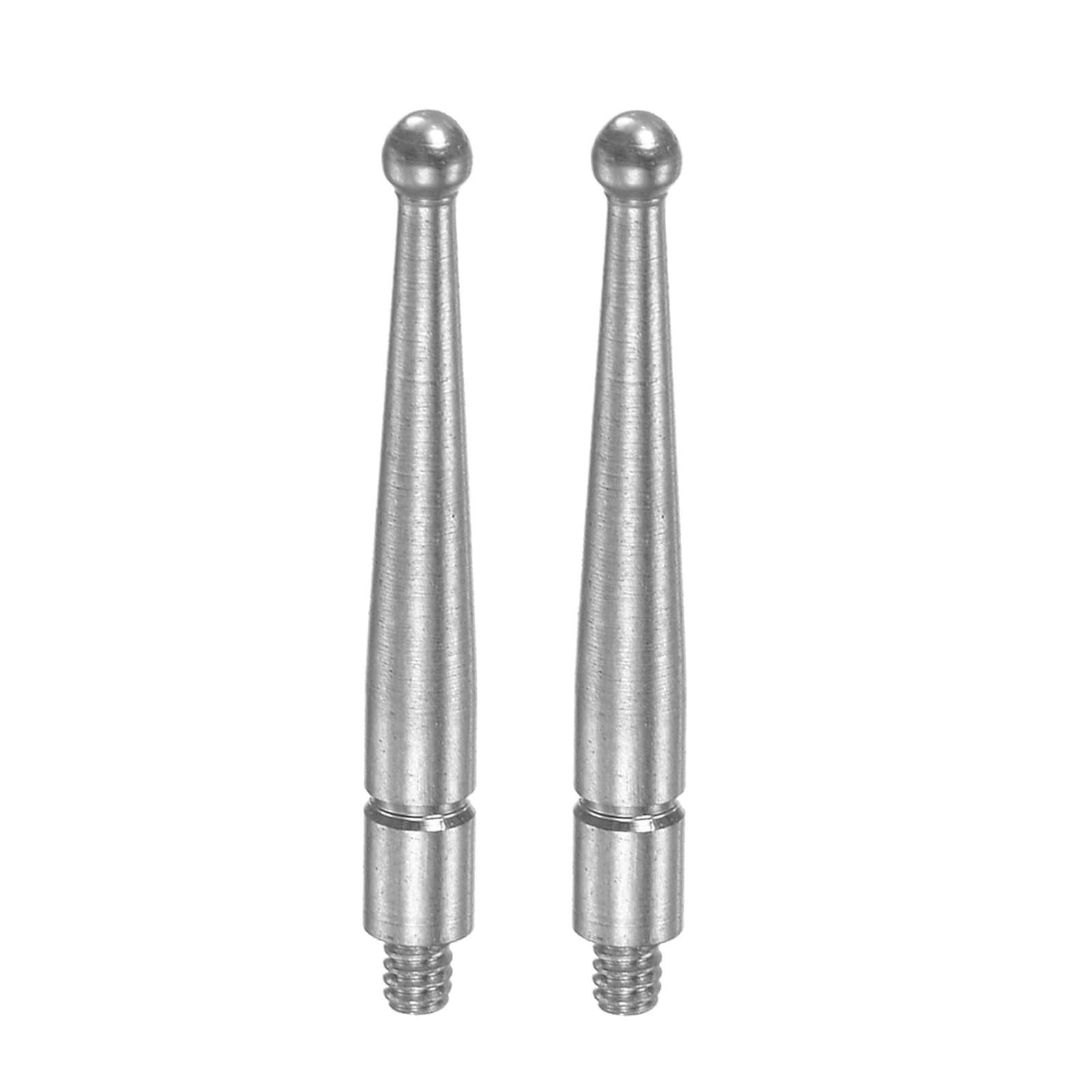 uxcell Contact Point for Dial Test Indicator, 2mm Diameter HSS (High-Speed Steel) Ball Tip M1.6x0.35 Thread 0.82" Length, 2 Pcs