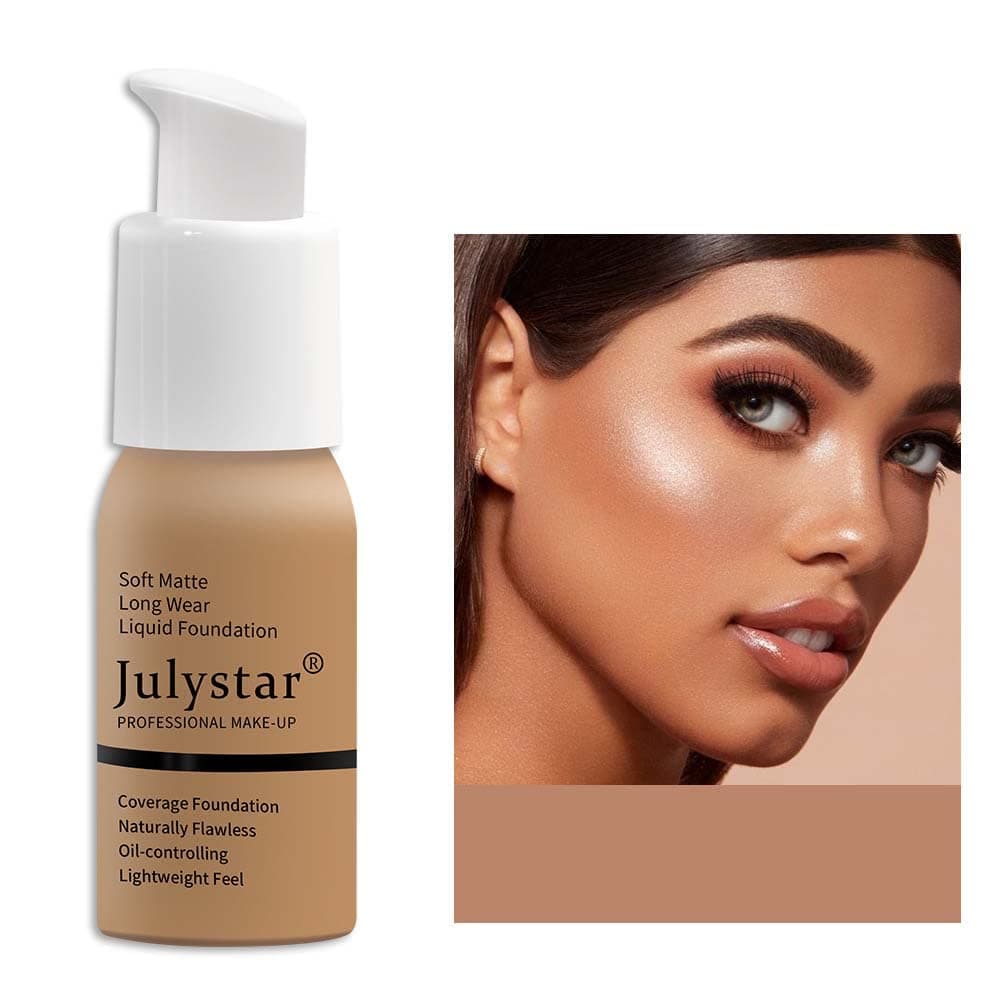 Liquid Foundation Matte Liquid Full Coverage Foundation, Lightweight Hydrating Foundation, Naturally Blends, Long Lasting for Face Makeup