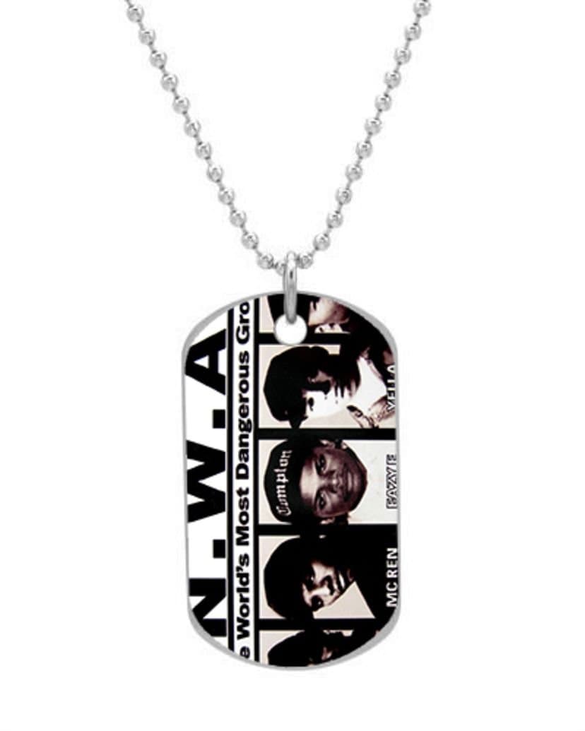 NWA ICE CUBE DR DRE EAZY E RAP HIP HOP Customized Dog Tag Pet Tags Dogtag (One Side) Size:1.2X2X0.1 inches Necklace Charm Unique Gift