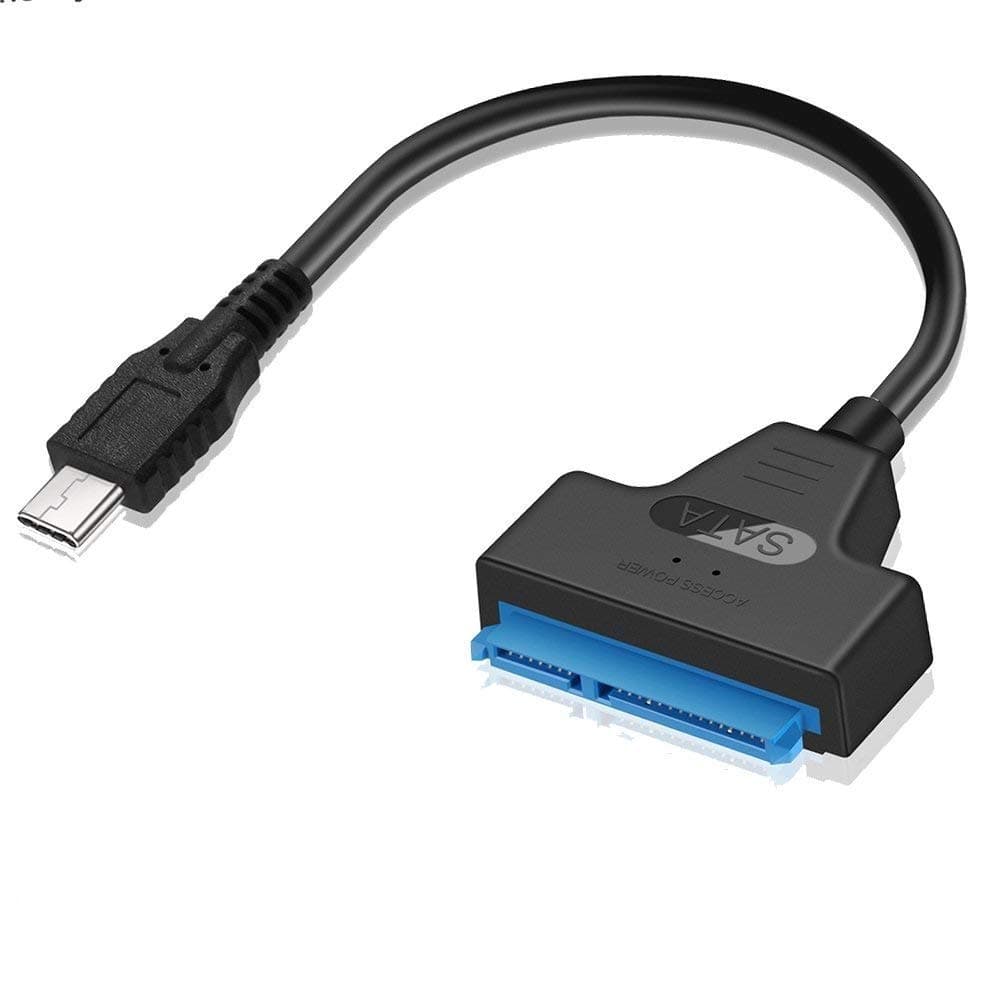 Gooldee USB Type C to SATA Adapter，USB 3.1 Type C (Thunderbolt 3 Compatible) Adapter for 2.5" HDD / SSD， External Hard Drive Cable for Apple MacBook, Samsung and Other Type C Devices & More (Black)