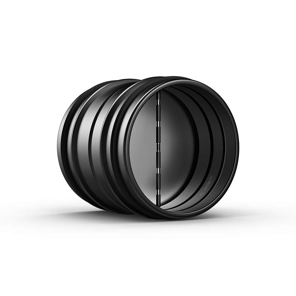 100mm Backdraft Damper, One-Way Airflow Ducting Insert with Spring-Loaded Folding Blades for 100mm Ducting in Range Hoods and Bathrooms Fans, 4-Inch