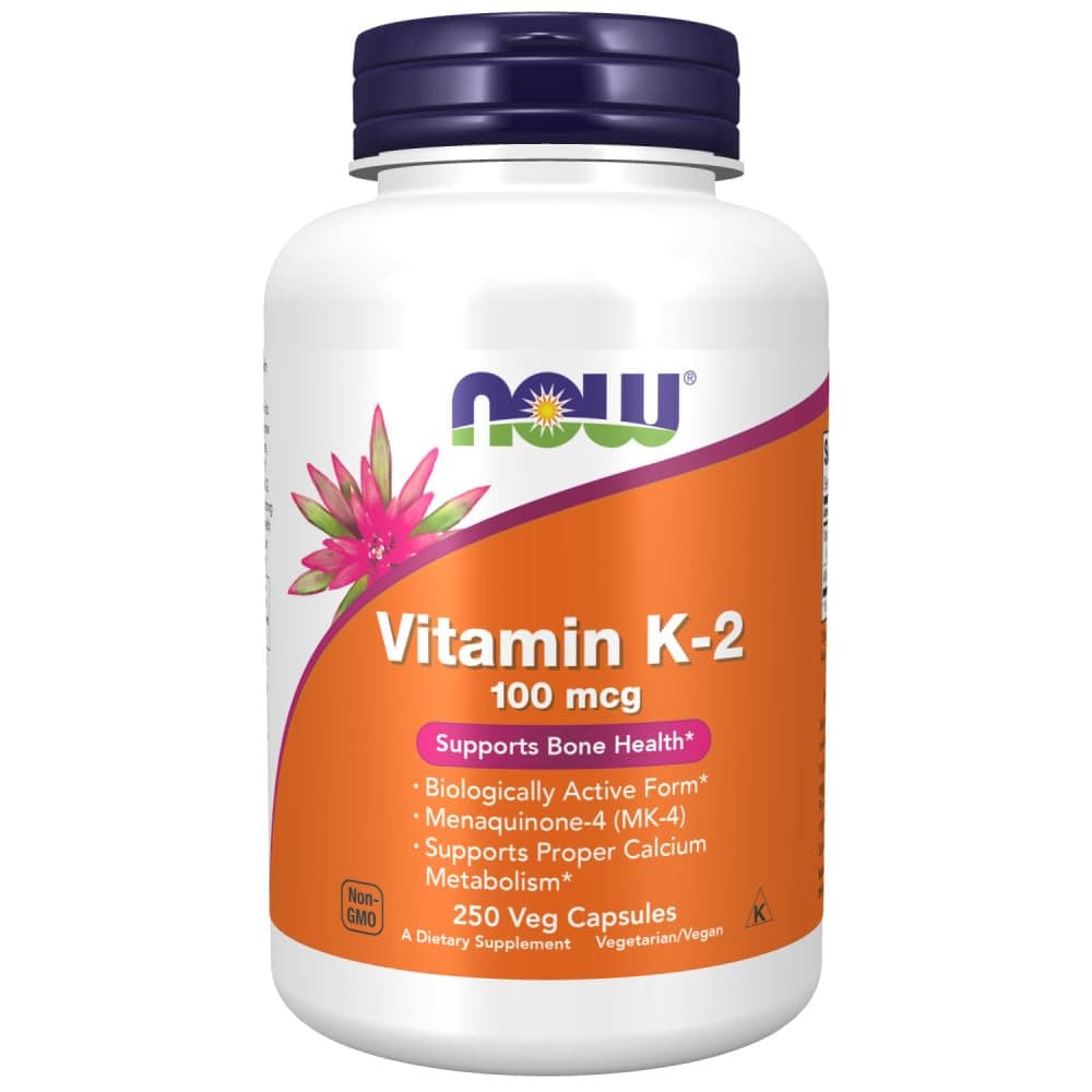 NOW Foods Vitamin K-2, 250 Vegetable Capsule