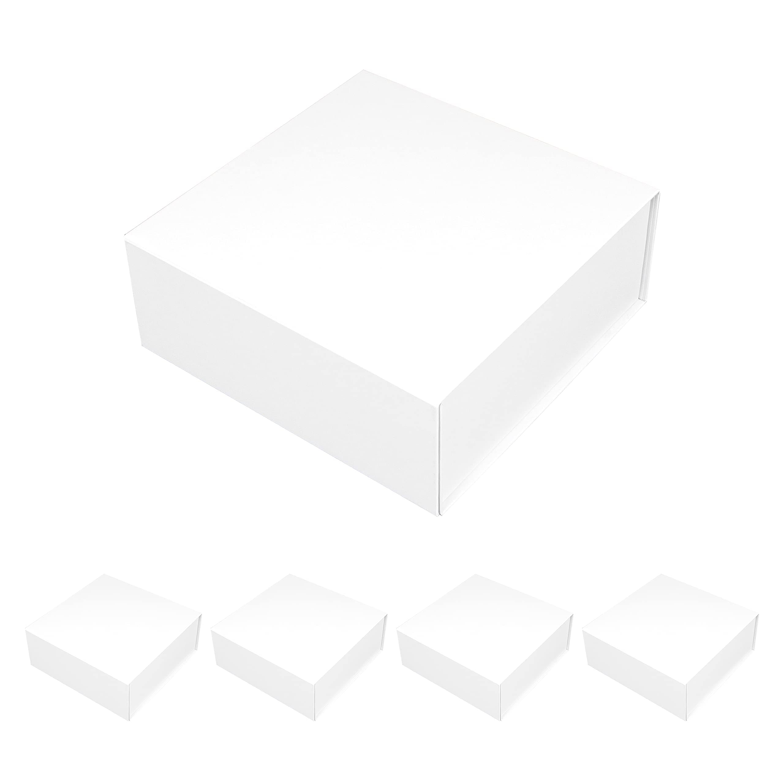 Jiawei Gift Box Large Rectangle 33 x 31 x 11.5 cm with Lids and Magnetic Closure for Weddings Birthday Gift and Baby Bridesmaid FSA Gift Box with Greeting Card and Tissue Paper