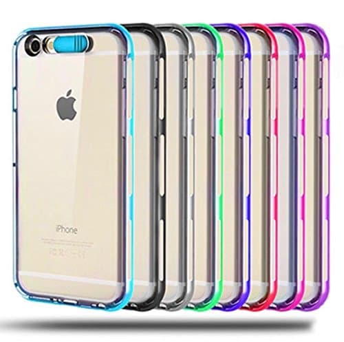 iPhone 6 Case, iPhone 6s Case, LED Flash Cover Illumination + Luminous Soft Protective Bumper Case … (Black)