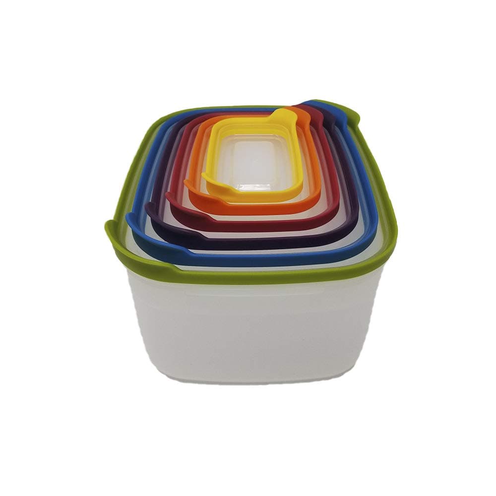 12-Piece Nesting Food Storage Container Set, Space Saver, Kitchen Organization