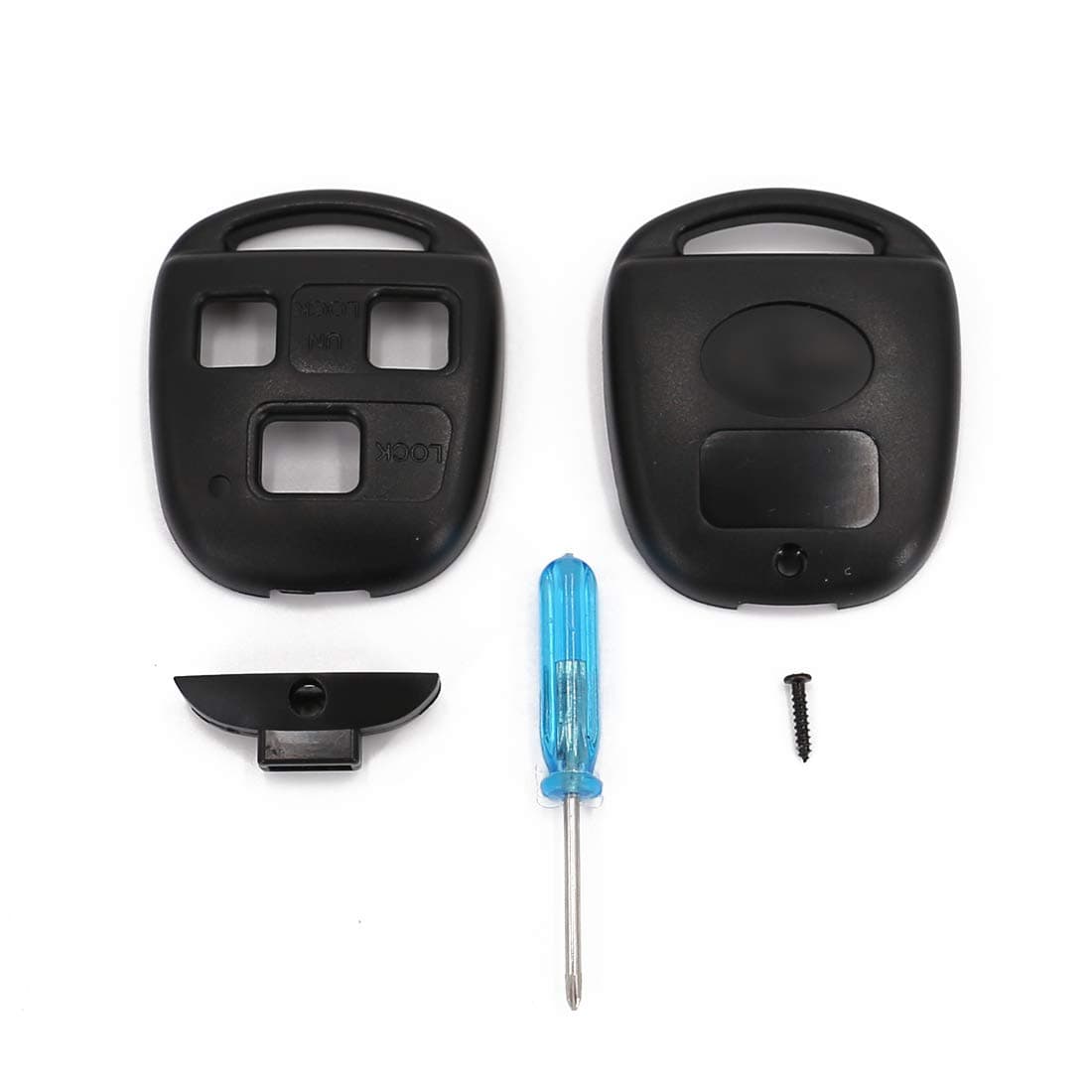 UTSAUTO Replacement For Lexus Key Fob Remote Shell Case Cover Key Fob Cover Housing Fit For Lexus ES GS GX IS LS LX RX SC FCC-1 Pack (Only Casing)