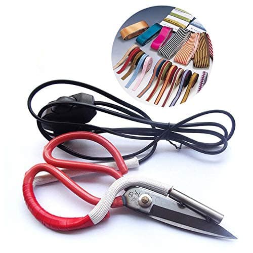 ShineBear Temperature Control Electric Heating Scissors,Tailor Fabric Cutter Tools, Heat Cutter,Cut Ribbon Tools