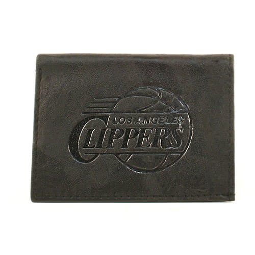 Black Leather Tri-fold Wallet
