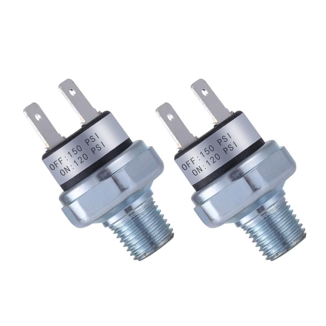 - Pressure Switch 120-150 PSI Air Compressor Pressure Switch 1/4"-18 NPT Air Pessure Switch 24V 12V Pressure Switch Air Tank High 150PSI Pressure Switch 120PSI Pressure Controller
