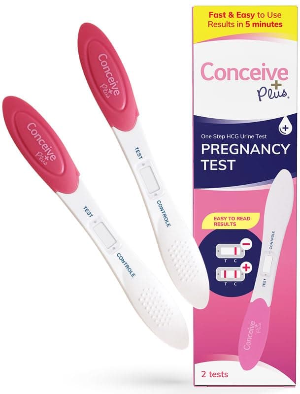 CONCEIVE PLUS Early Detection Midstream Pregnancy Test | HCG Test 10 MIU | Discreet Test | 6 Days Sooner - Highly Sensitive, Fast Results in 3 Minutes - Fertility Test - 2 Pack