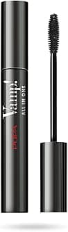 Pupa Milano Vamp! All In One Mascara - Add Extreme Volume and Length to Lashes - Serum-Infused Formula Promotes Thicker Lash Appearance - Smudge and Clump Resistant - 101 Extra Black - 0.3 oz