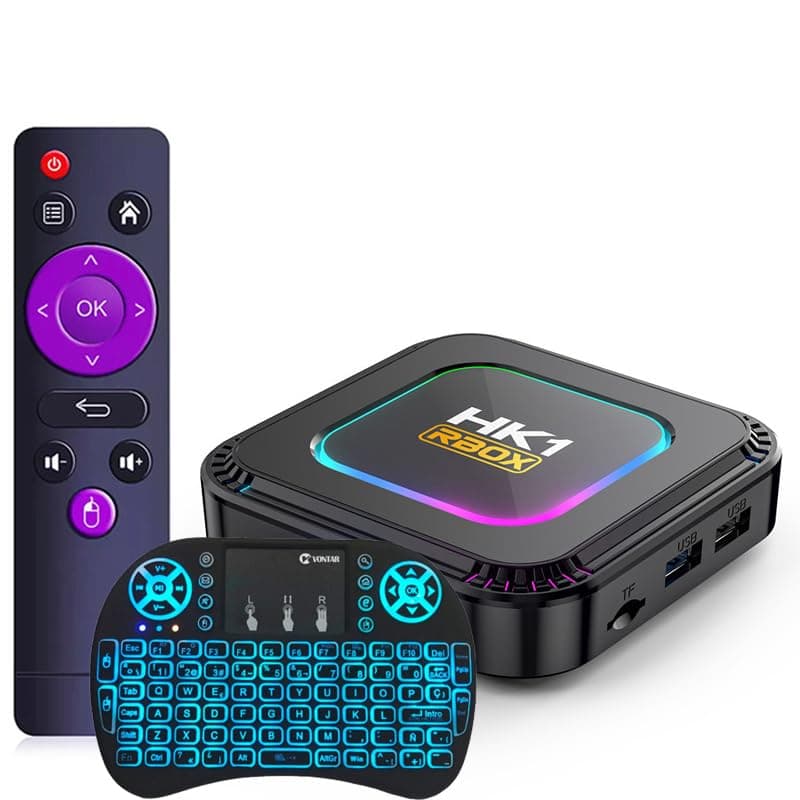 CHROX Android TV Box 13.0, Set Top Box 4GB RAM 128GB ROM RK3528 Quad-Core, Support 4K 2.4/5Ghz Dual-Wifi 3D H.265-Decoding BT 5.0,with Mini Wireless Keyboard,4GB+32GB