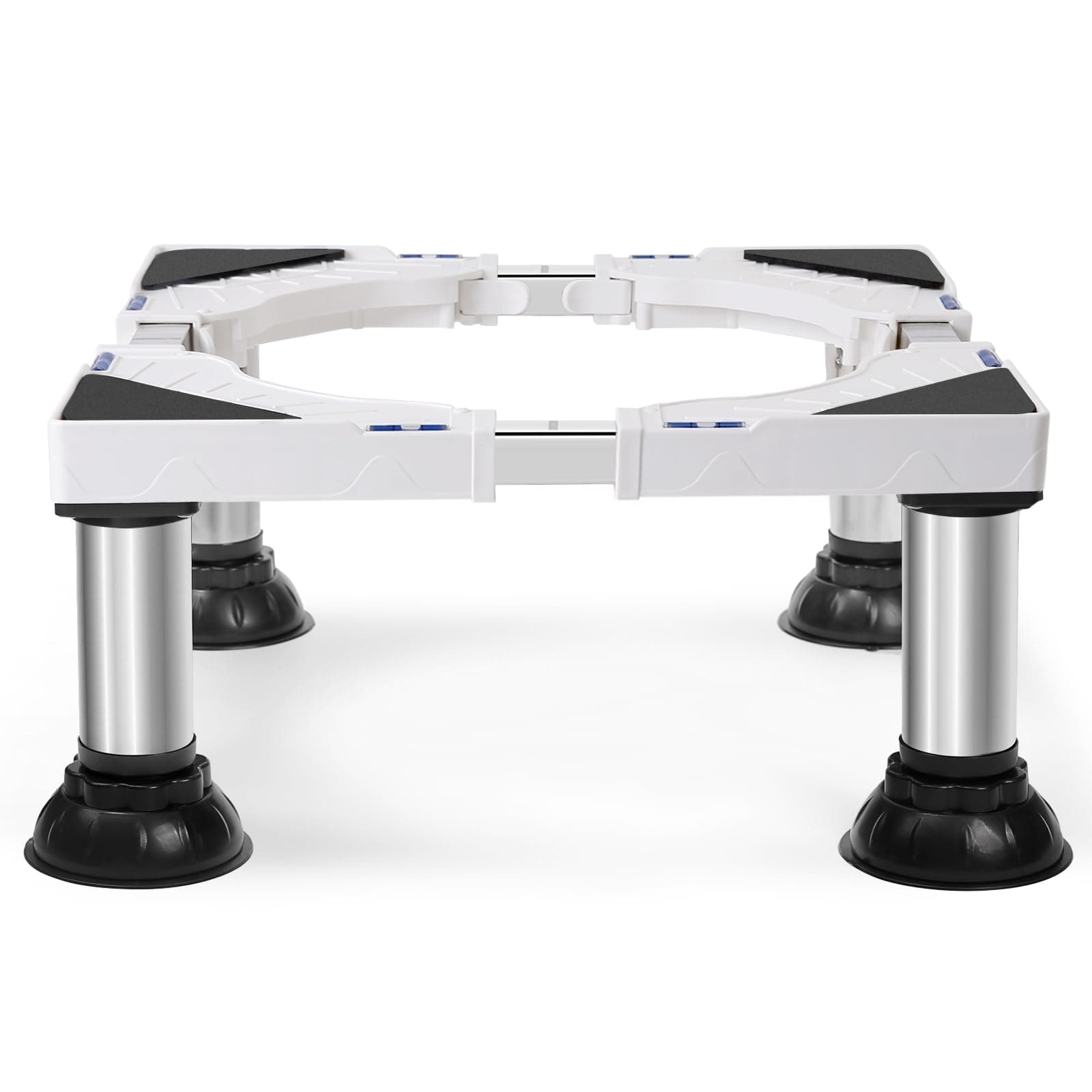 Nefish Mini Fridge Stand with 4 Strong Feet Height 7"-8.4" Adjustable Washer and Dryer Stand Heavy Duty Laundry Pedestal Washing Machine Stand Base Universal Platform for Home Appliance