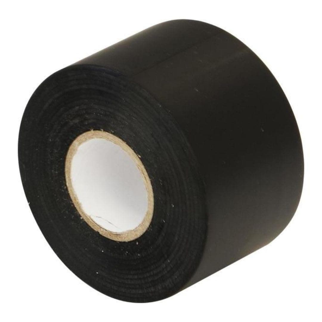 Black Wide Electrical Tape, 50mm x 33m, 2" Strong Self-Adhesive PVC Insulation Tape for Insulating, Repairing and Protecting Electrical Wires, 1 Roll