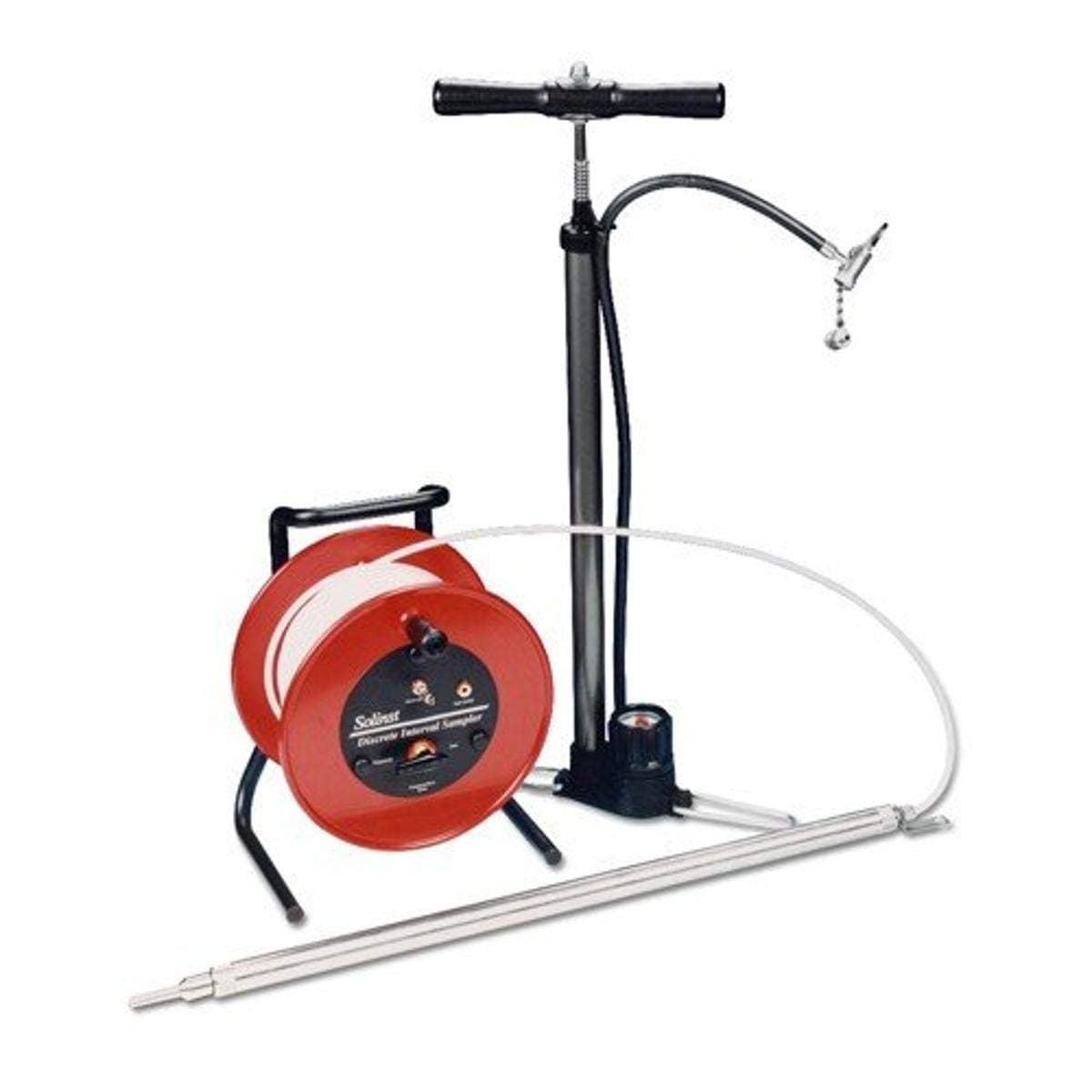 Solinst 101541 Complete System Discrete Interval Sampler, Comes with Reel, Hand Pump, 100' Tubing and Sample Release Device, 1" x 2', Stainless Steel, 50 psi at 100' Depth, 6 oz.