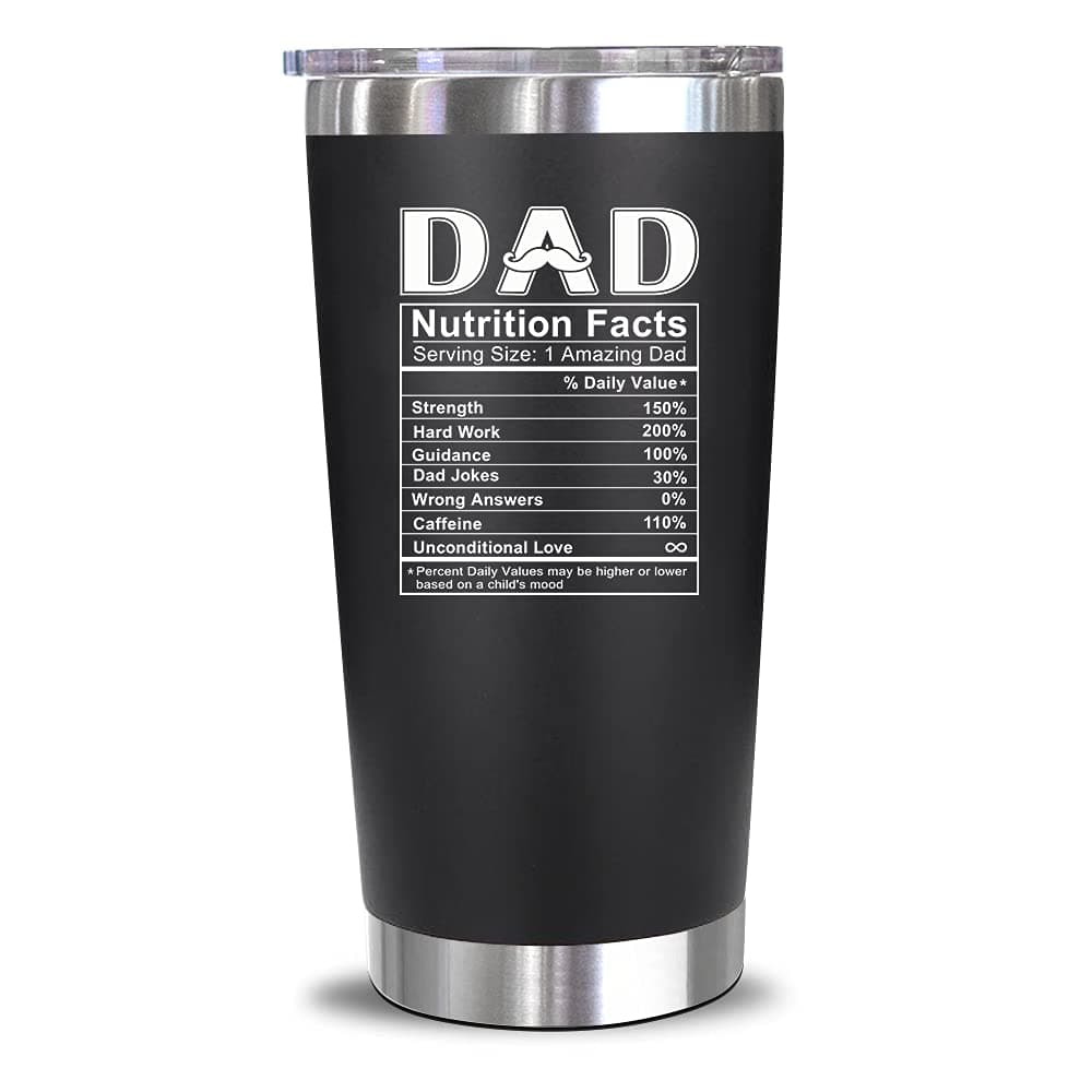 NewEleven Christmas Gift For Dad - Birthday Gifts For Dad From Daughter, Son, Kids - Husband Gifts - Birthday Present Ideas For Father, Husband, Son - 20 Oz Tumbler