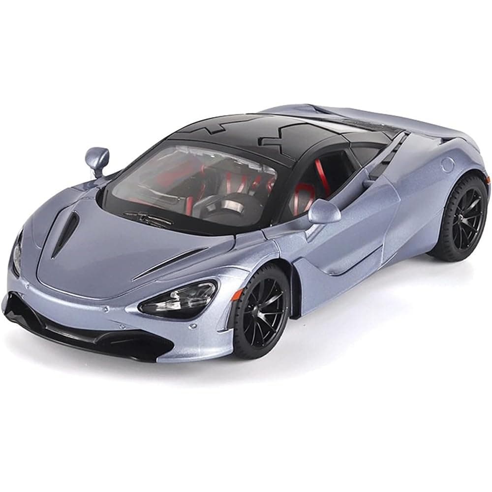 Metal Pull Back Diecast Car 1:32 Mclaren 720S Pull Back Car Model With Sound Light Boys Gifts Toys For Kids?Pack Of 1?,Multicolor