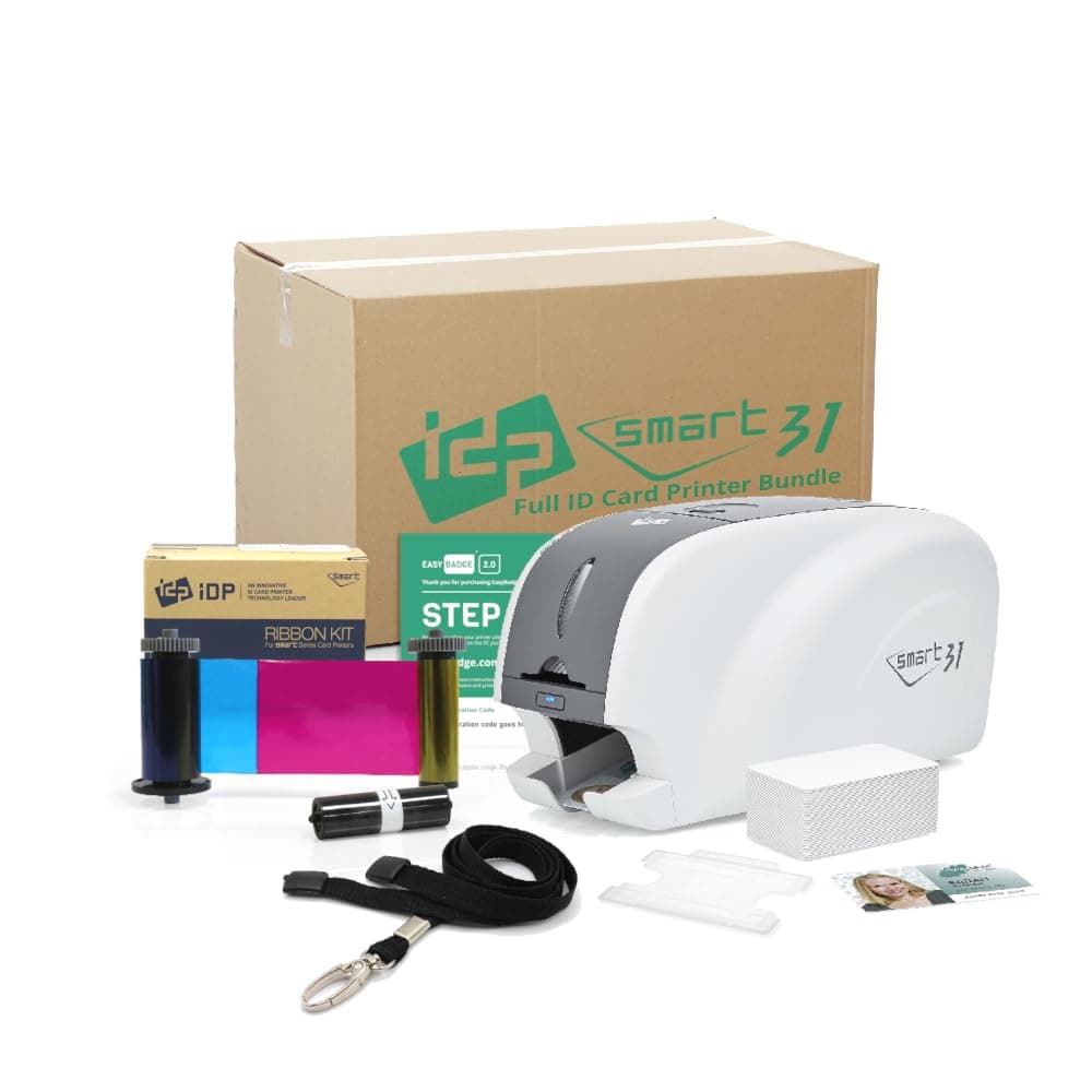 IDP Smart 31 ID Card Printer Bundle