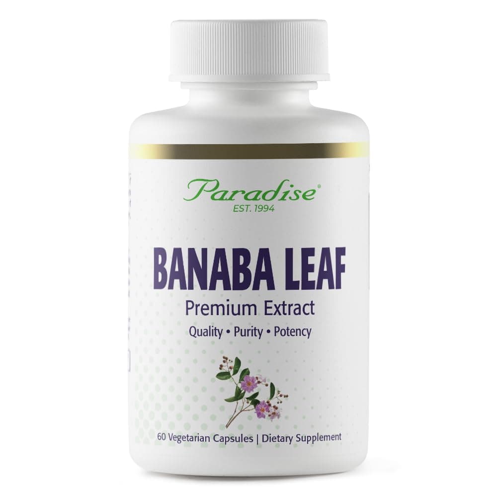 Paradise Herbs Banaba Leaf, 60 Vegetarian Capsules