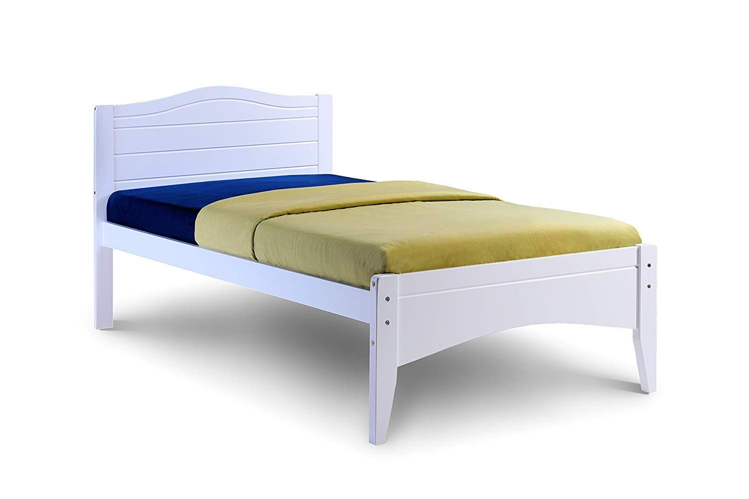 Bed Frame, Wood, White, 3FT