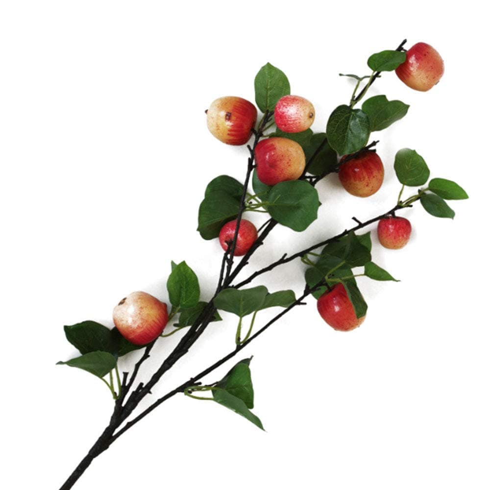 Artificial Apple Branches Fake Greenery Plants Simulation Apple Tree Plants for Home Flower Arrangement Table Centerpiece Decor