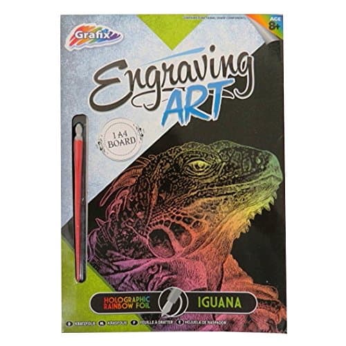 Grafix Engraving Animals Art Foil Pack (Assorted, One Supplied)