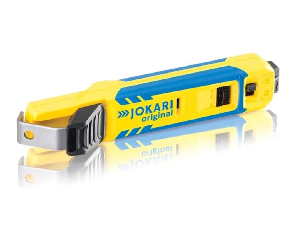 Jokari 70000 4-70 Cable Knife System for Round Cable Stripping with 28mm & 35mm Hooks, Yellow, Оne Расk