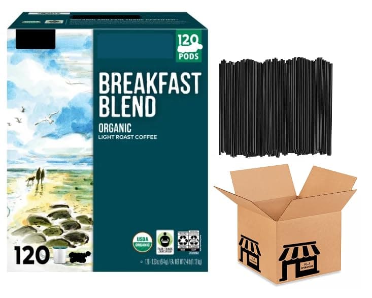 Breakfast Blend Coffee, Light Roast, Coffee Pods, 120 Count Value Box (Packaging May Vary) BY Kirkland_Signature