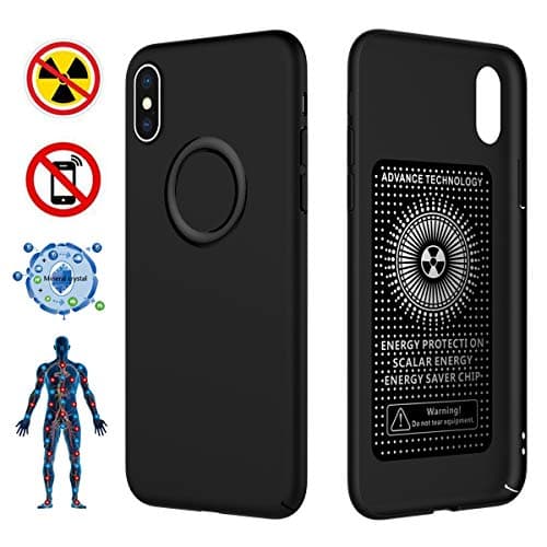 CCSJ iPhone X Case/iPhone 10 Case,Ultra Thin Soft Slim Fit Cover,Anti-Radiation(EMF)&Negative Ion Energy Case for Apple iPhone X/iPhone 10 (Matte Black)