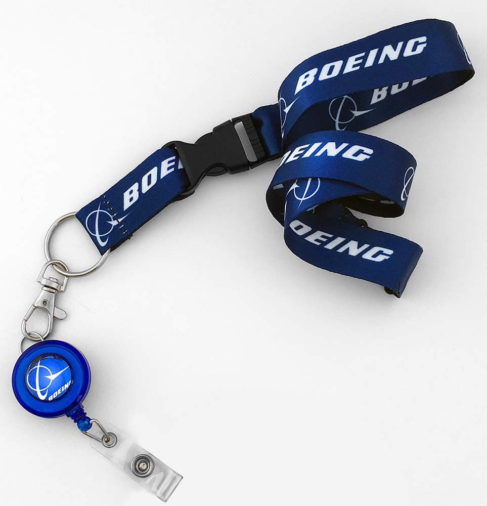 Boeing Logo Dye Sublimation Lanyard Set