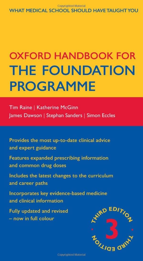 Oxford Handbook for the Foundation Programme 3rd Edition