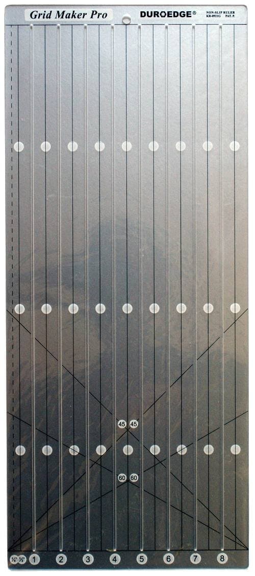 Duroedge Grid Maker Pro - Shape Cut Non-Slip, Slitted Ruler
