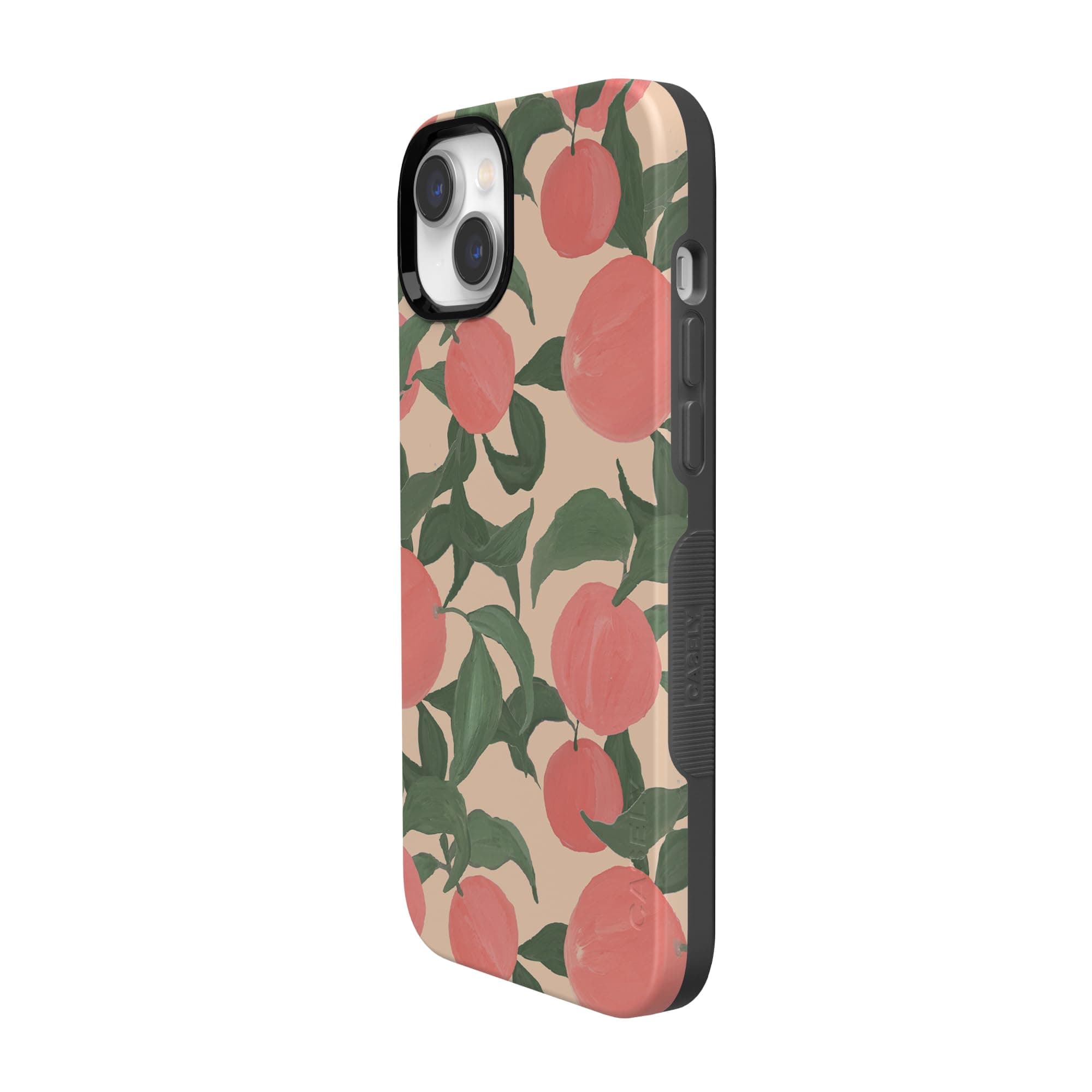 Casely iPhone 14 Case | Feeling Peachy | Blush Vines Case | Compatible with MagSafe | Bold Protective Case Design, B-255U-MS